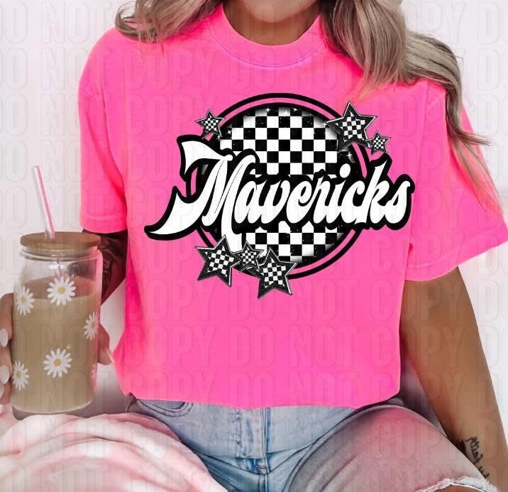 Checkered Mascots DTF Transfer