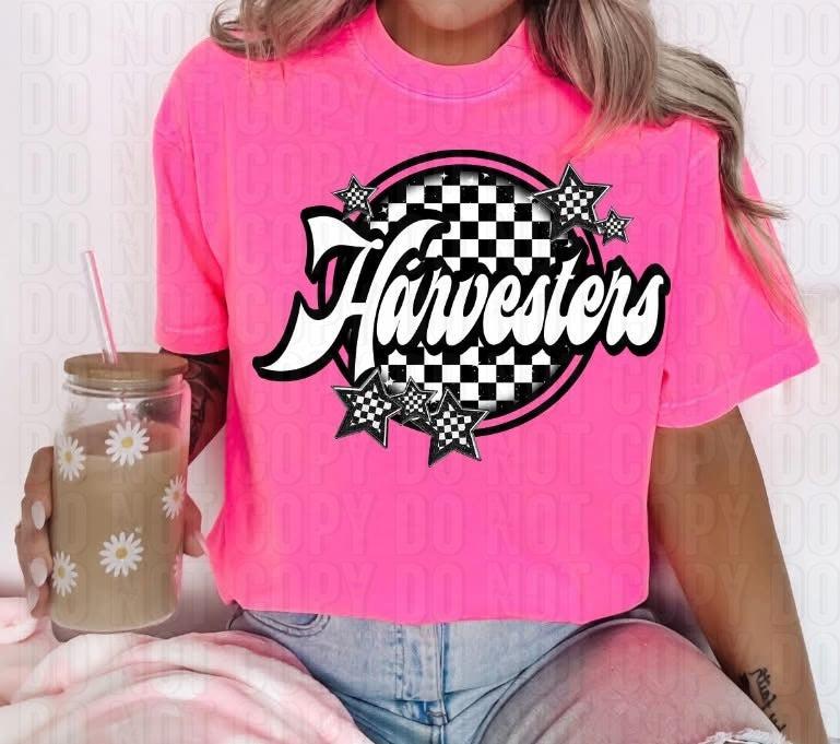Checkered Mascots DTF Transfer