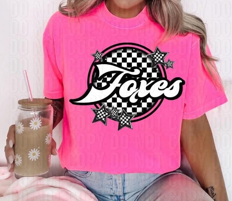 Checkered Mascots DTF Transfer