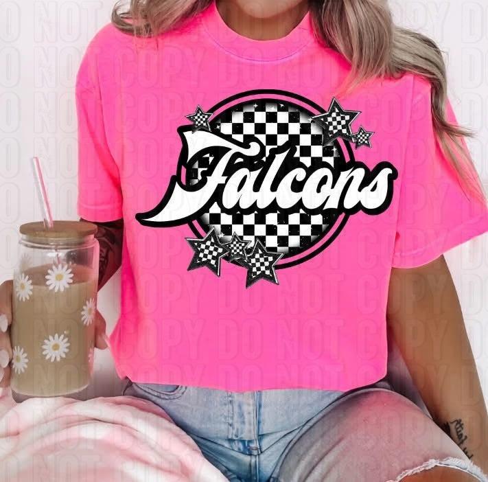Checkered Mascots DTF Transfer
