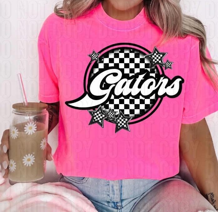 Checkered Mascots DTF Transfer