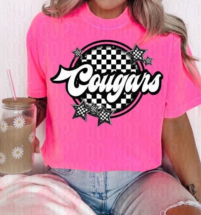 Checkered Mascots DTF Transfer