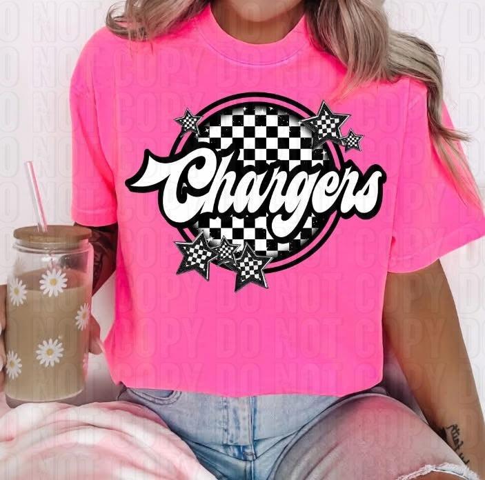 Checkered Mascots DTF Transfer