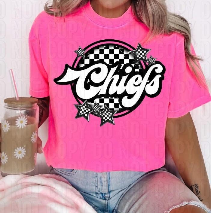 Checkered Mascots DTF Transfer