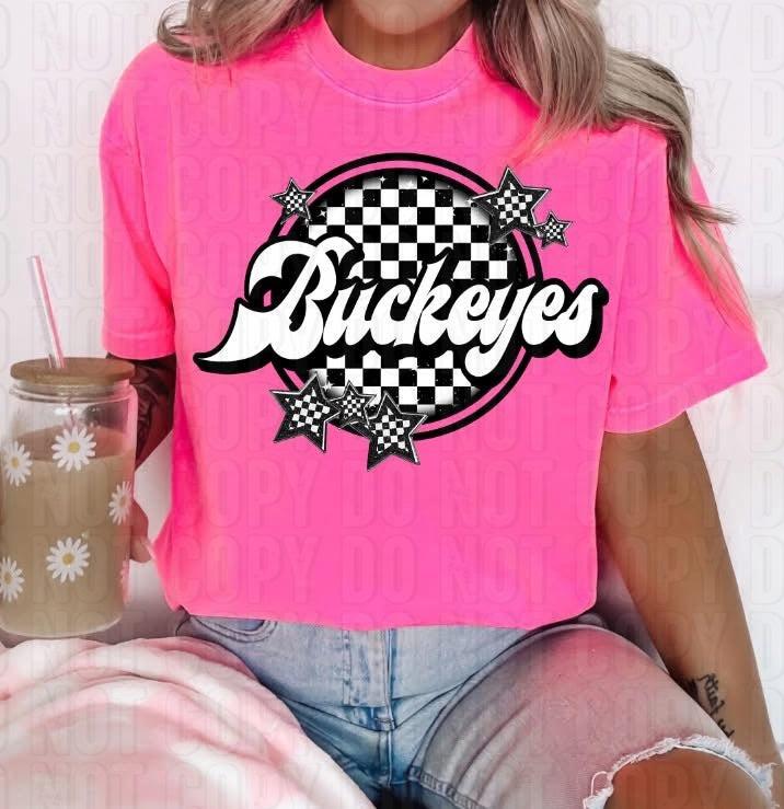 Checkered Mascots DTF Transfer