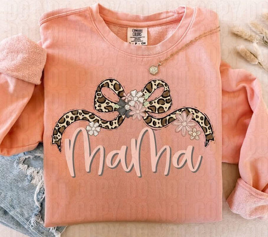 Mama Leopard Coquette DTF Transfer