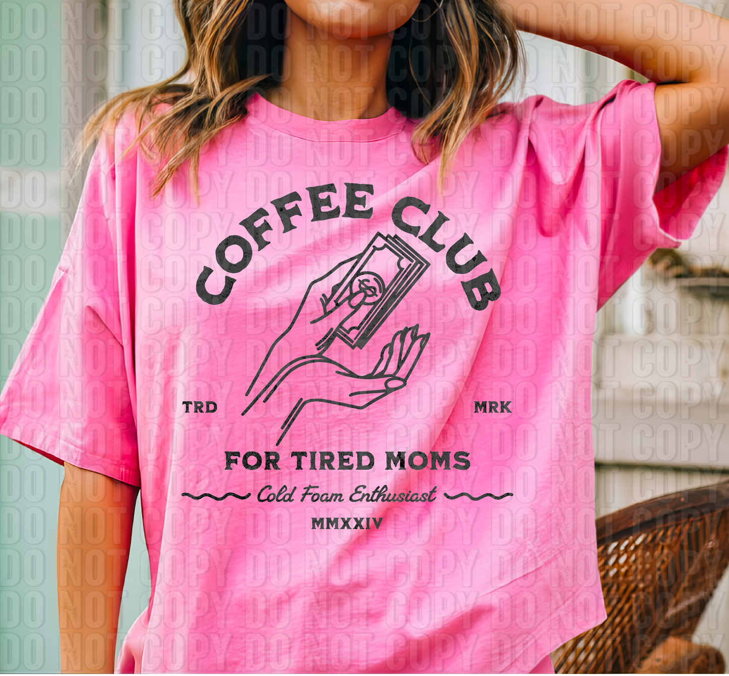 Coffee Club For Tired Moms DTF Transfer