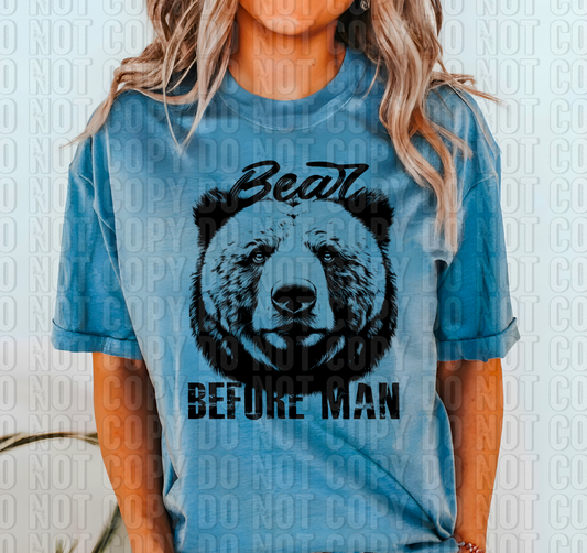 Bear Before Man DTF Transfer