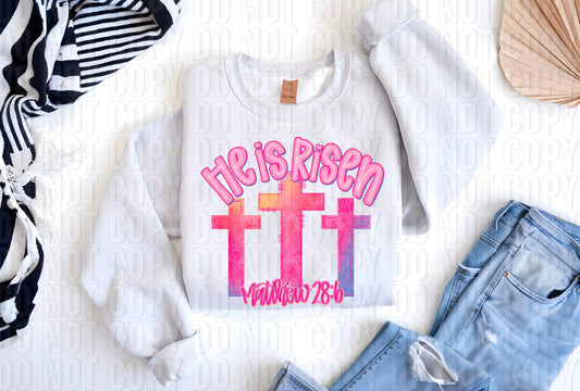 He Is Risen DTF Transfer