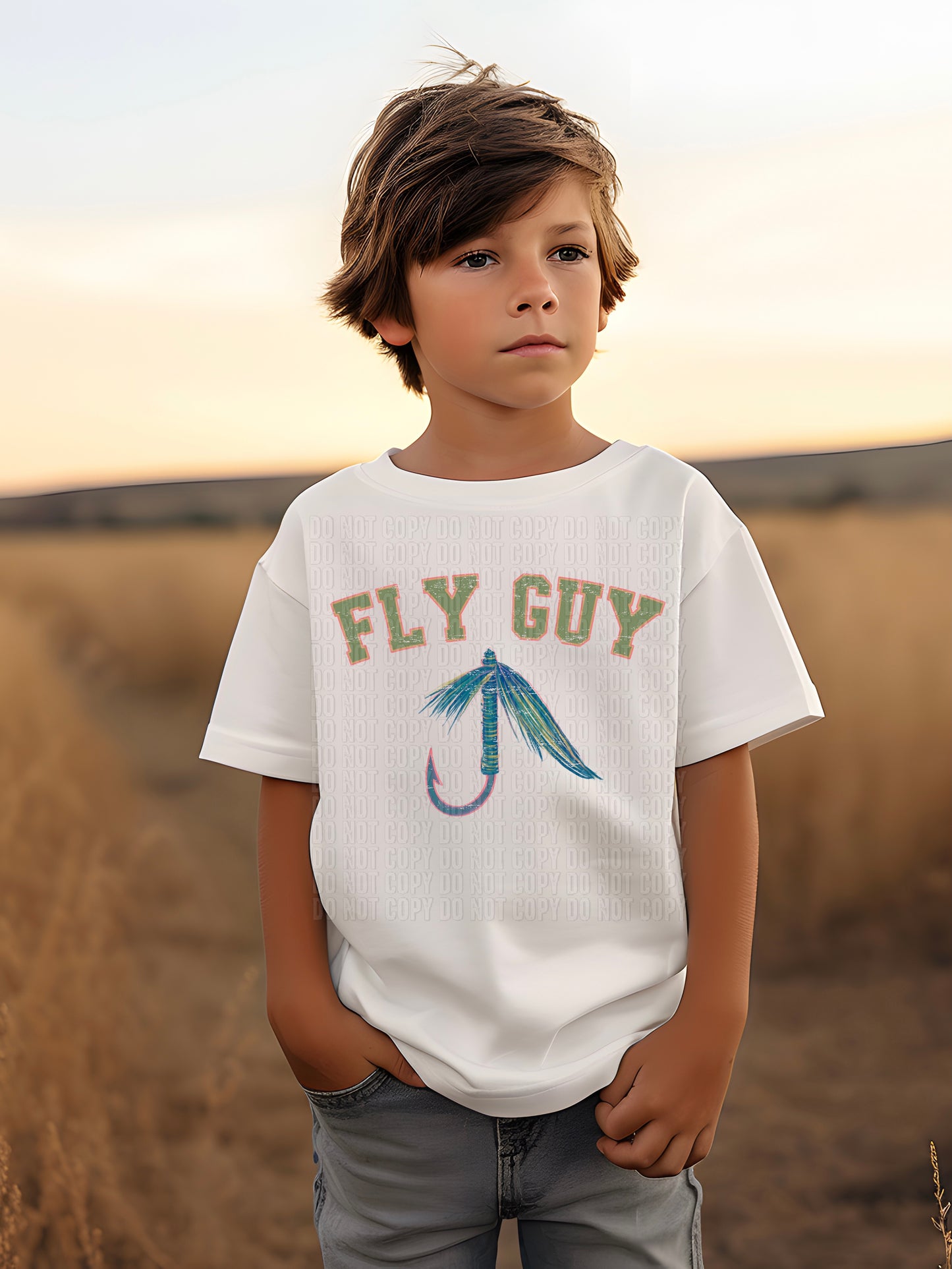 Fly Guy Blue DTF Transfer