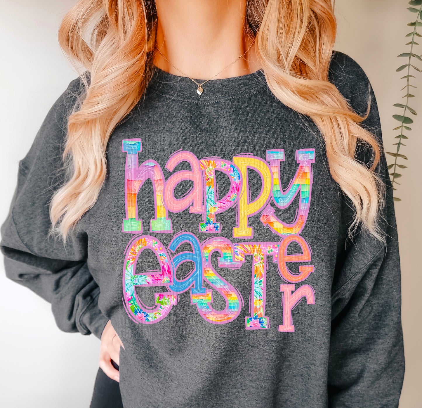 Happy Easter Word Art DTF Transfer