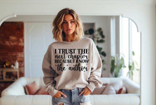 I Know The Author Black Font DTF Transfer