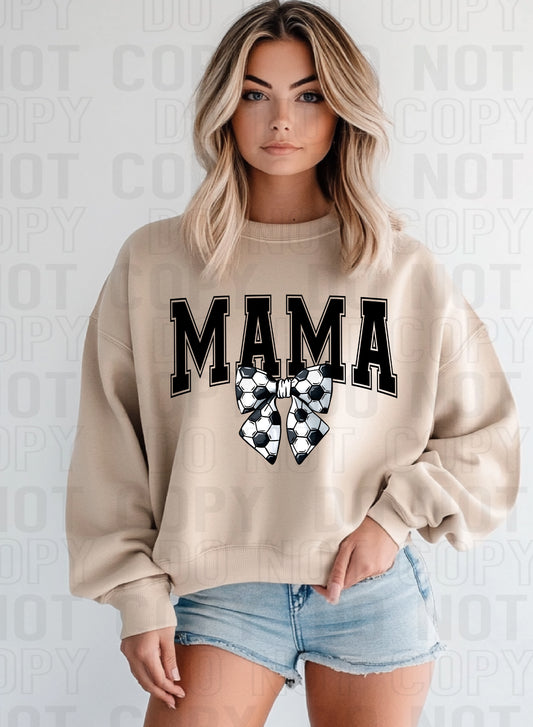 Mama Soccer Black DTF Transfer