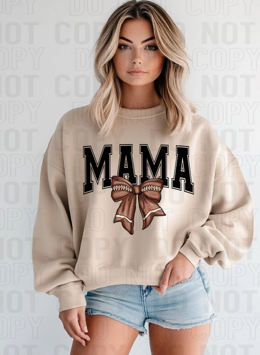 Mama Football Black DTF Transfer
