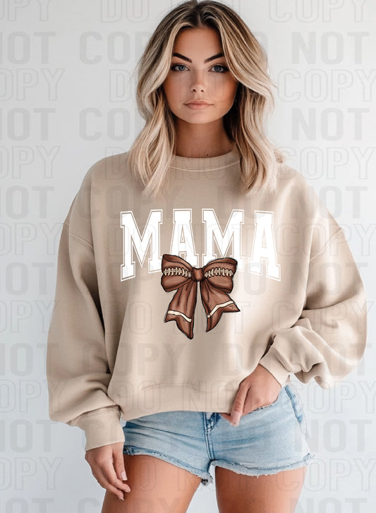 Mama Football White DTF Transfer