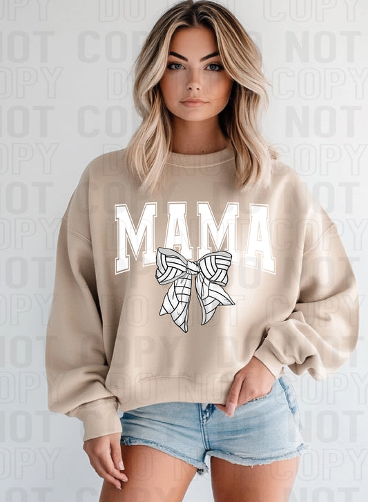 Mama Volleyball White DTF Transfer