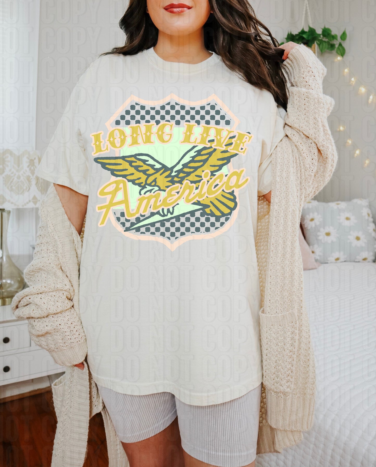 Long Live America Vegas Gold DTF Transfer