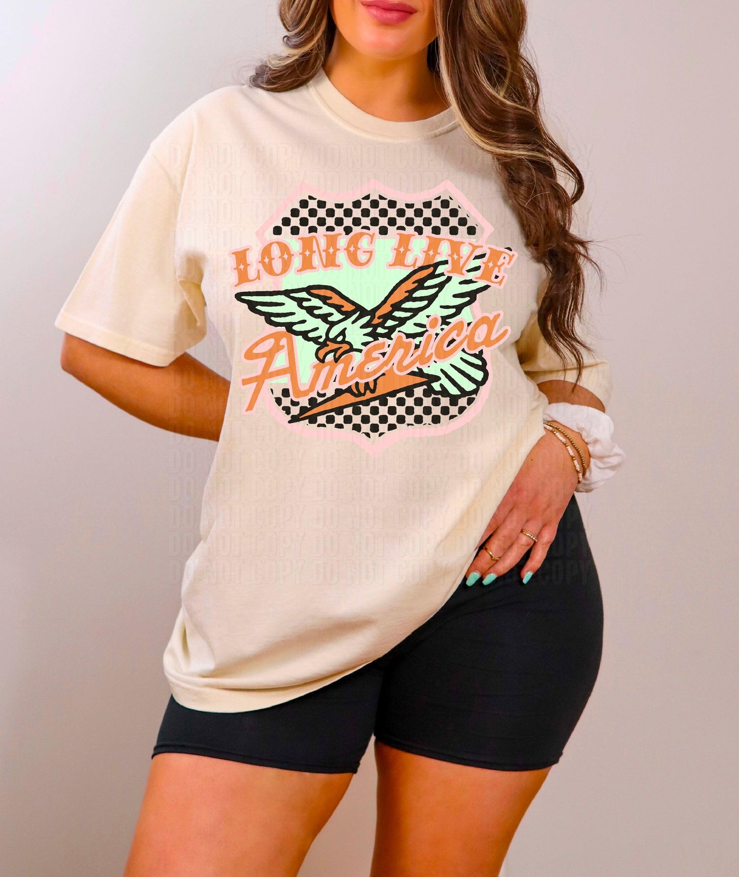 Long Live America Pink DTF Transfer