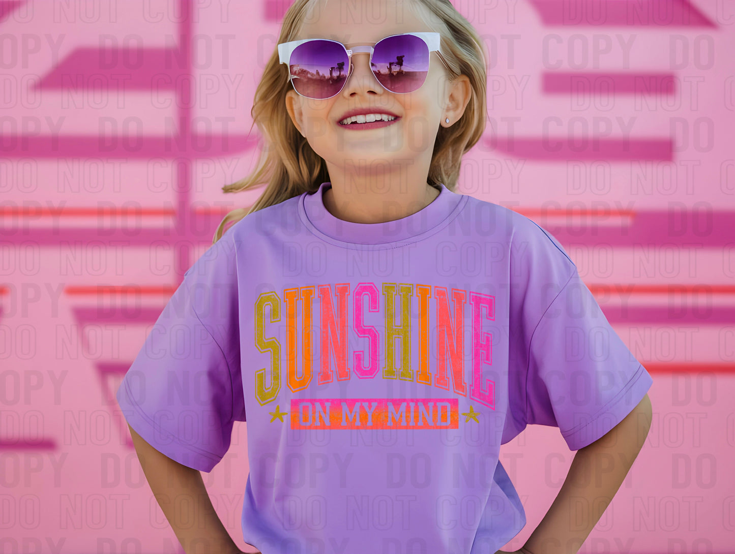 Sunshine On My Mind Grunge DTF Transfer