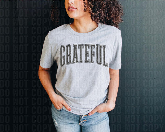Grateful Grey DTF Transfer