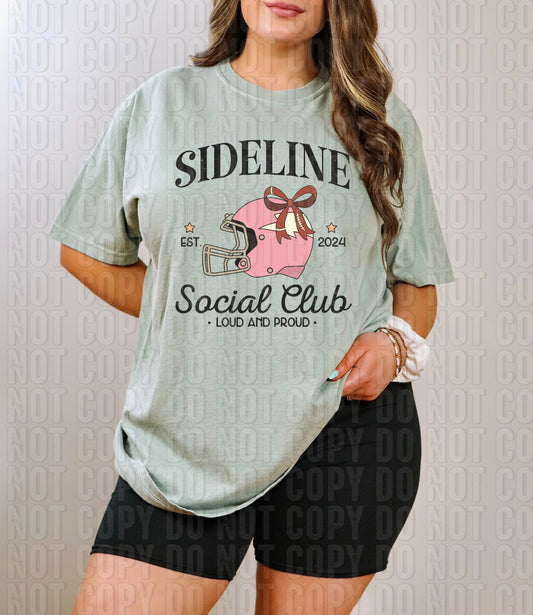 Sideline Social Club Helmet DTF Transfer