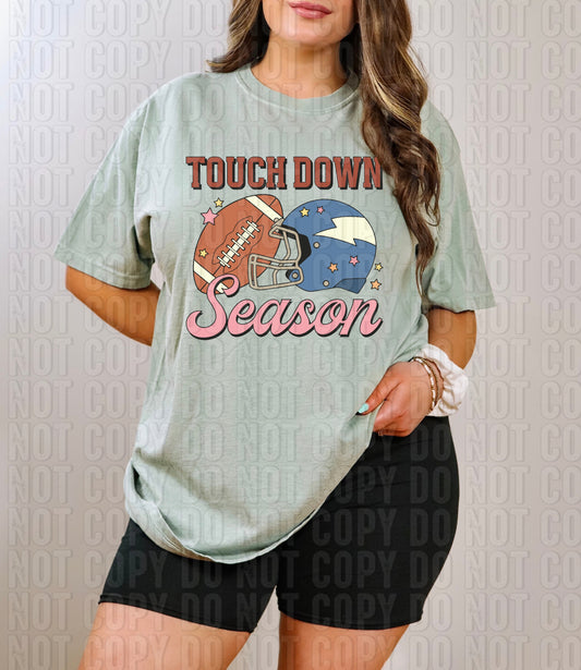 Touchdown Season Helmet DTF Transfer