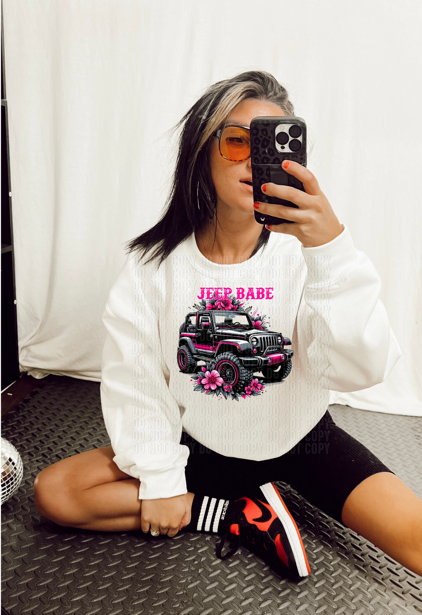 Jeep Babe Pink DTF Transfer