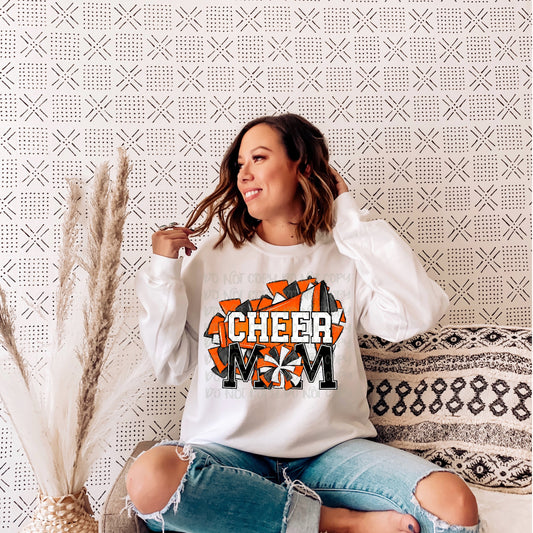 Cheer Mom Orange DTF Transfer