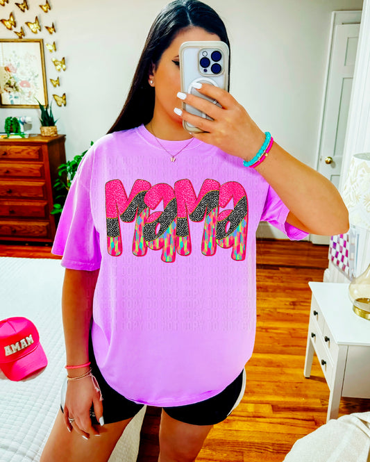 Mama Dalmatian Brushstroke DTF Transfer