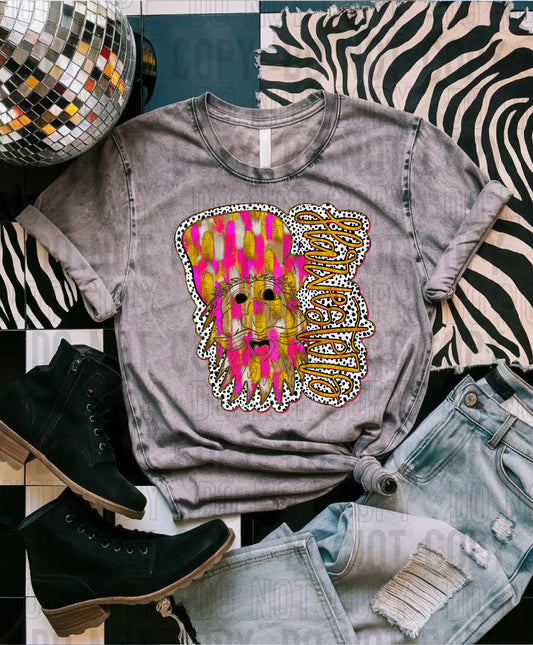 Harvesters Pink Gold Mascot DTF Transfer