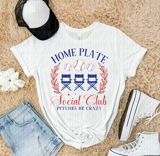 Home Plate Social Club DTF Transfer