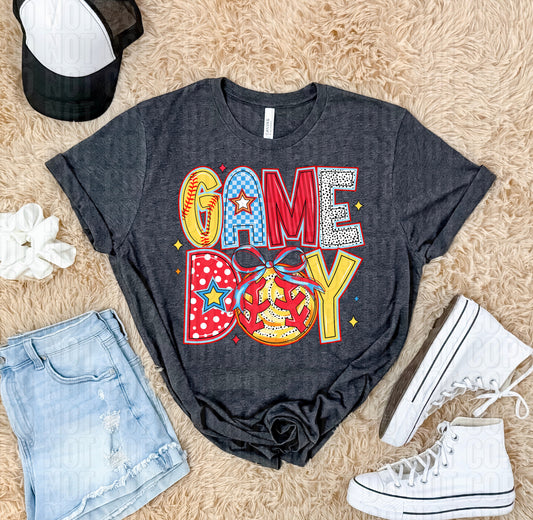 Game Day Softball Dalmatian DTF Transfer