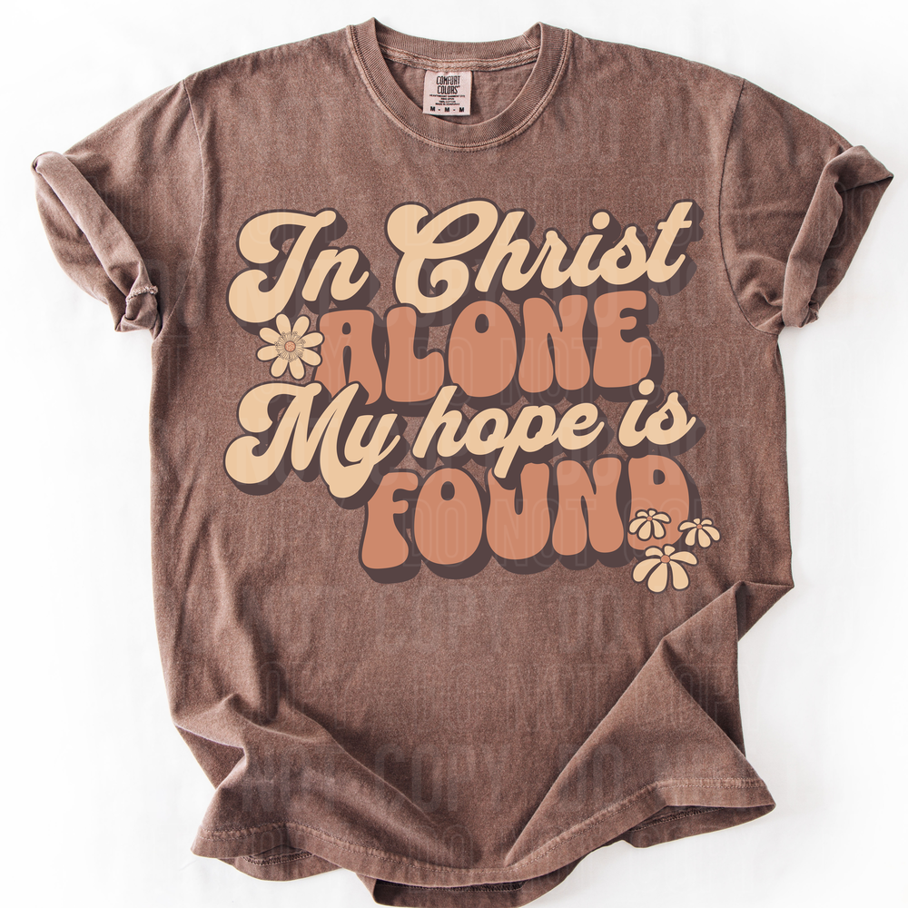 In Christ Alone My Hope Is Found DTF Transfer