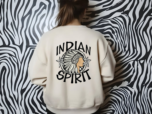 INDIAN MASCOT SPIRIT  CHECKER CIRCLE SAG DTF Transfer