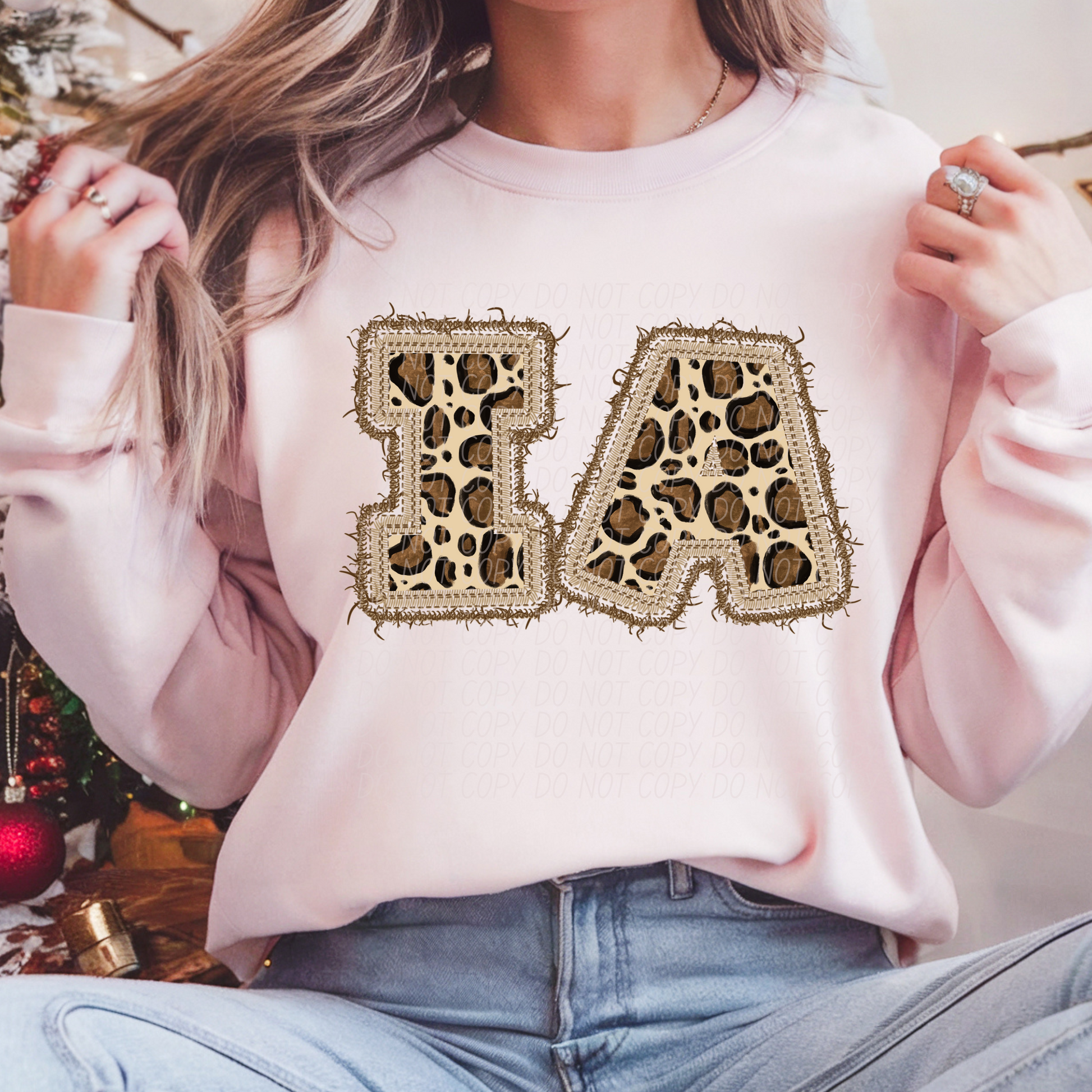 Iowa Leopard Patch State DTF Transfer