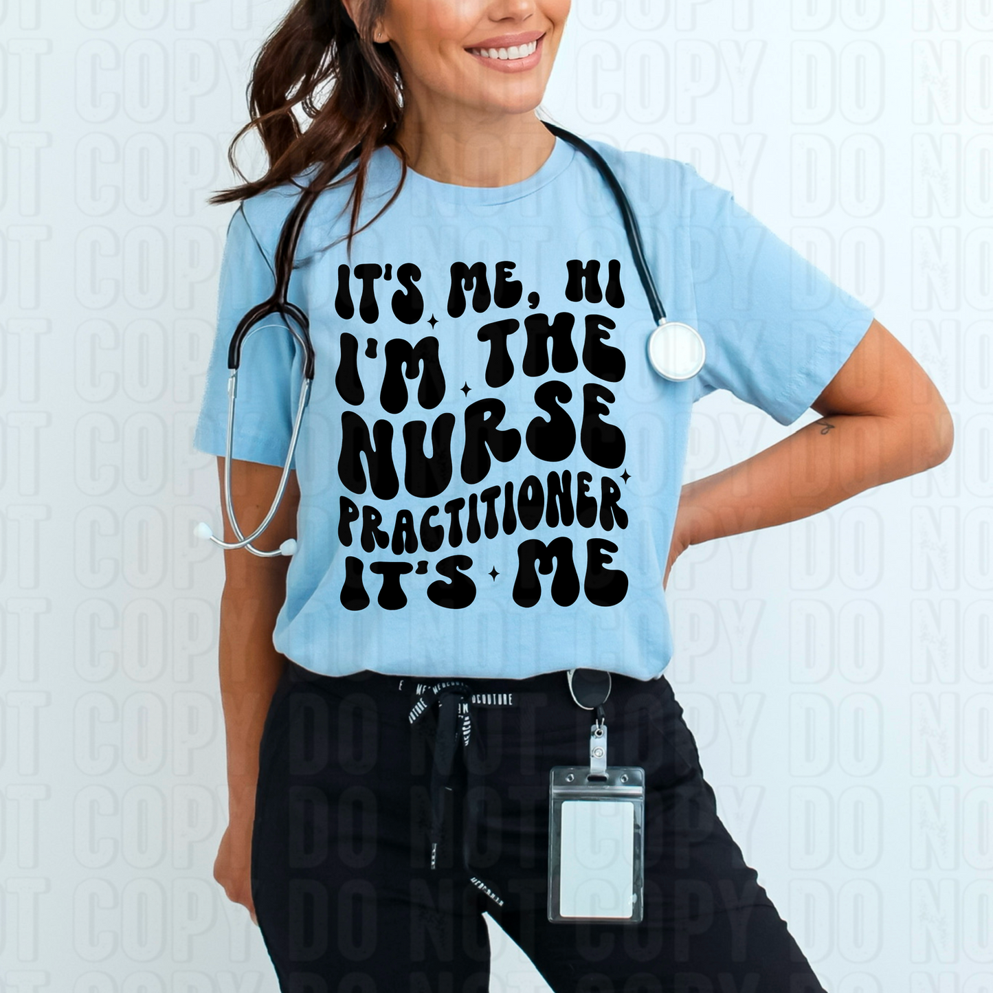 I'm The Nurse Black DTF Transfer