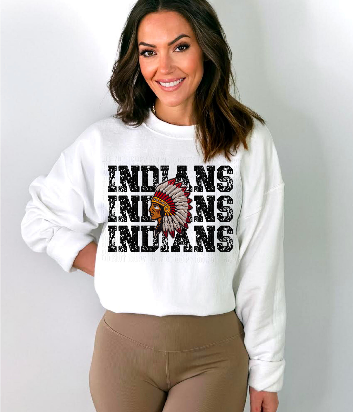 Indians Stacked DTF Transfer