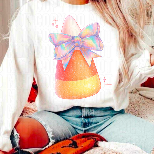 Iridescent Candy Corn DTF Transfer