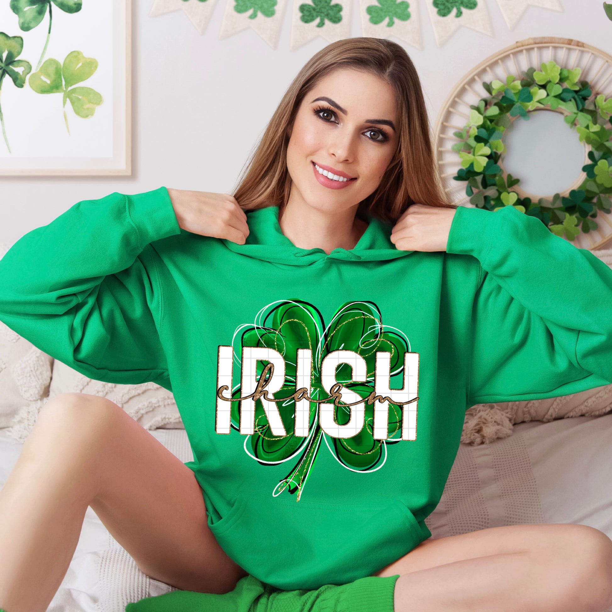 Irish Charm Clover DTF Transfer