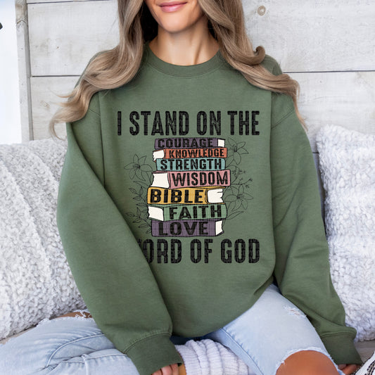 I Stand On The Word Of God DTF Transfer