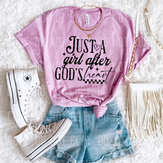 Just A Girl After God's Heart DTF Transfer