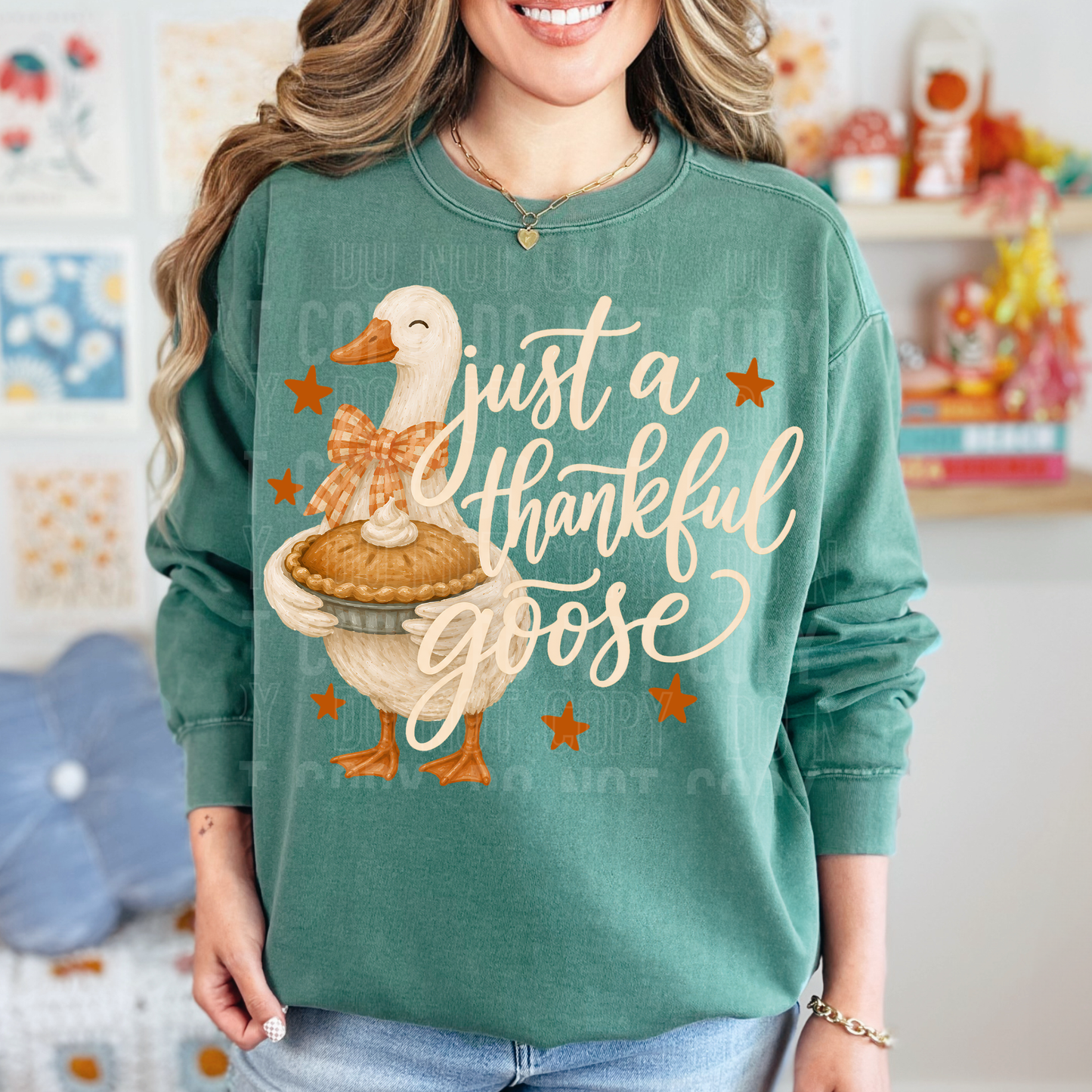 Just A Thankful Goose DTF Transfer