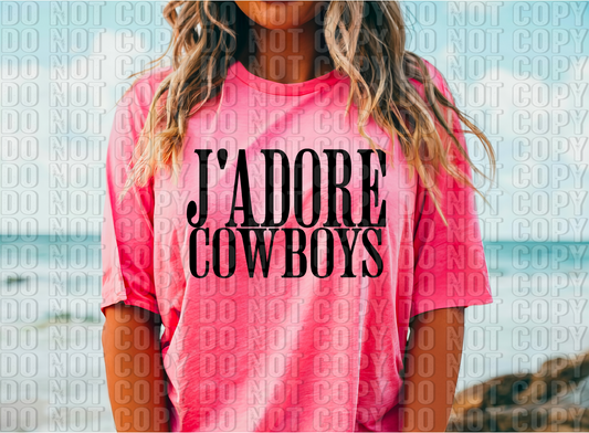 J' Adore Cowboys DTF Transfer