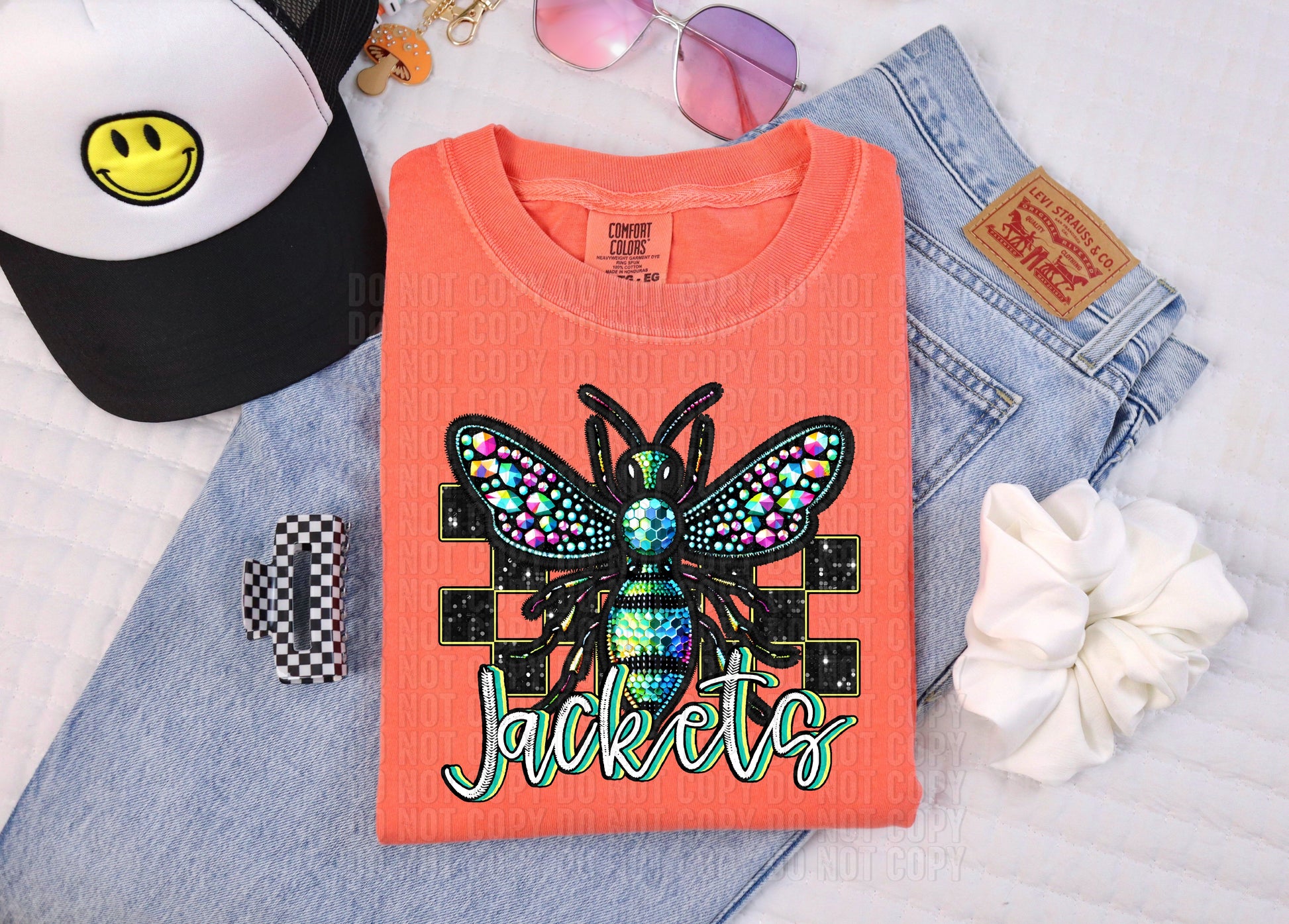 Rhinestone Colorful Mascots DTF Transfer
