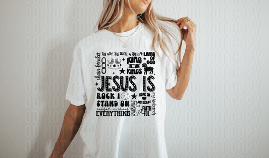 Jesus Is DTF Transfer