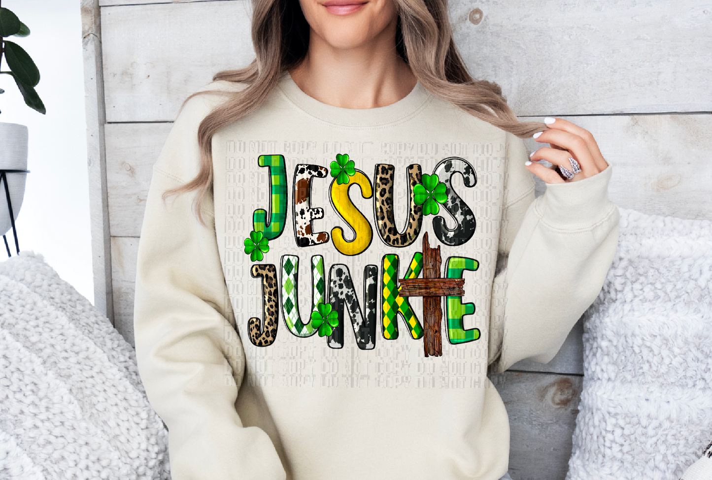 Jesus Junkie DTF Transfer