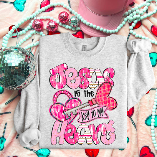 Jesus Is The Key To My Heart DTF Transfer