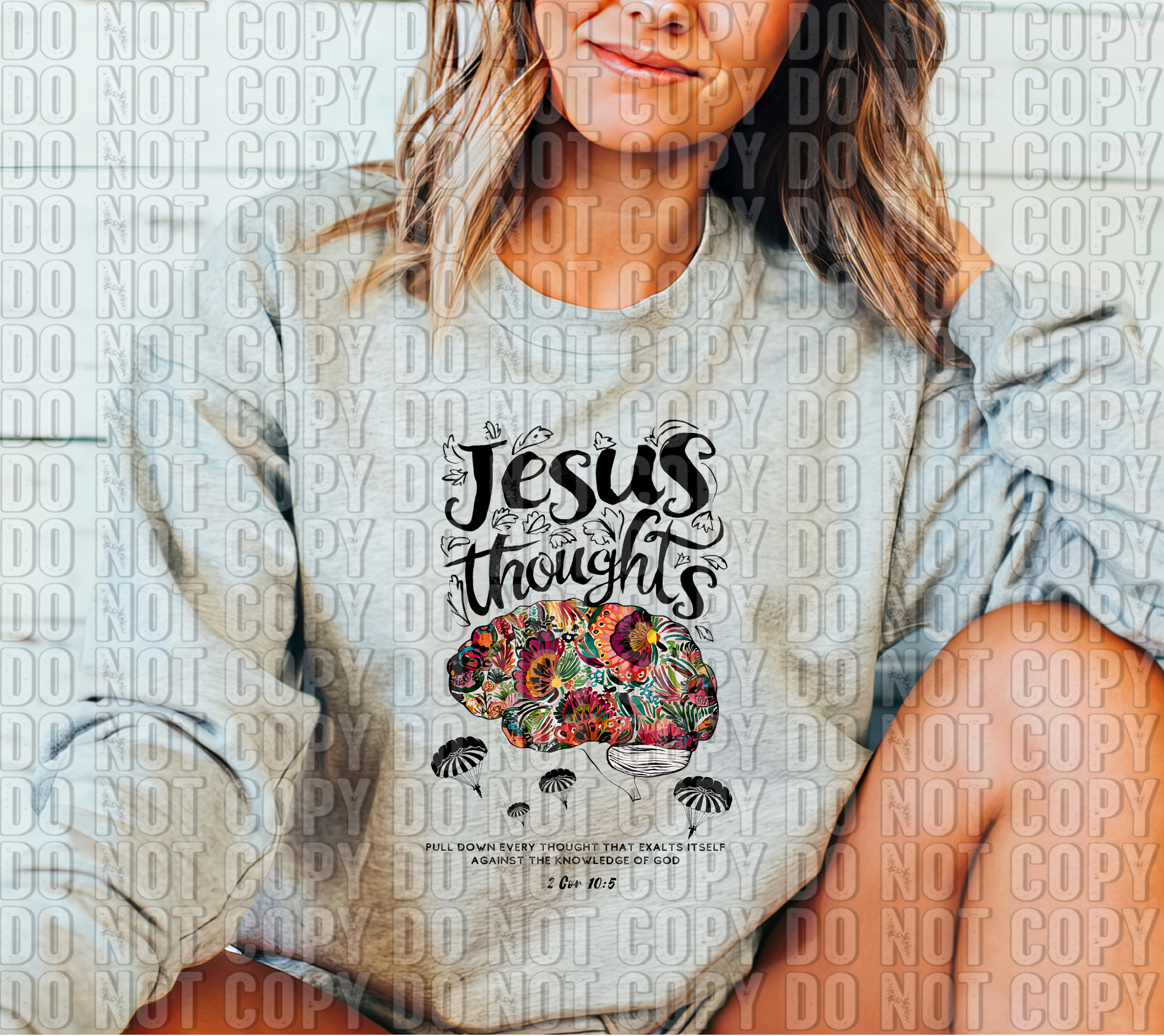 Jesus Thoughts DTF Transfer