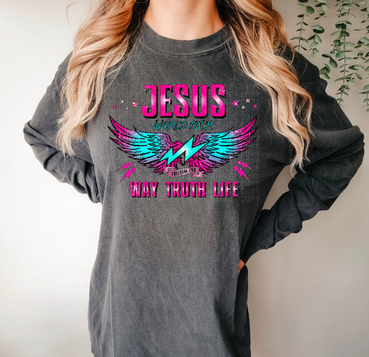 Jesus World Tour Pink DTF Transfer