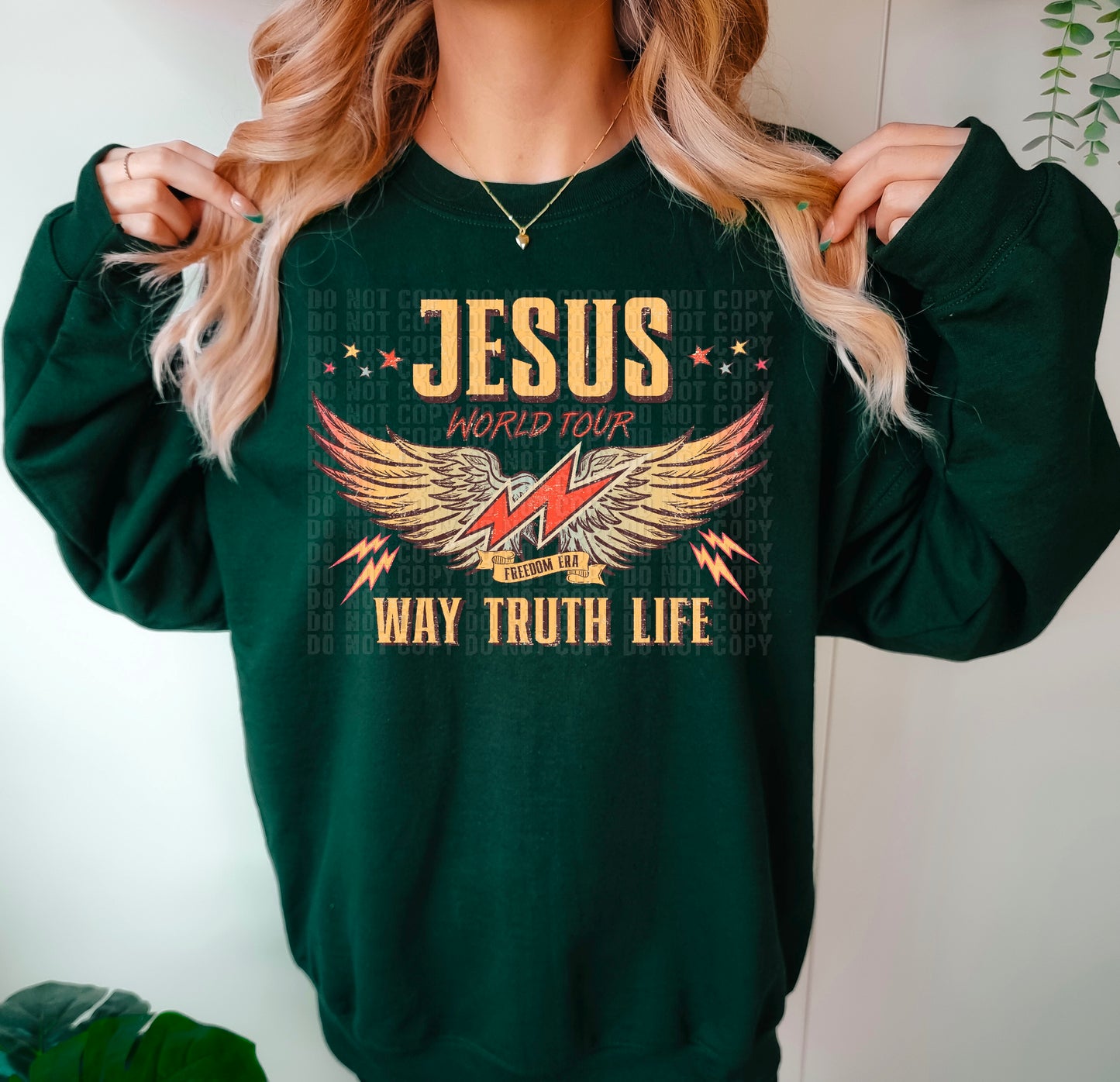 Jesus World Tour Gold DTF Transfer